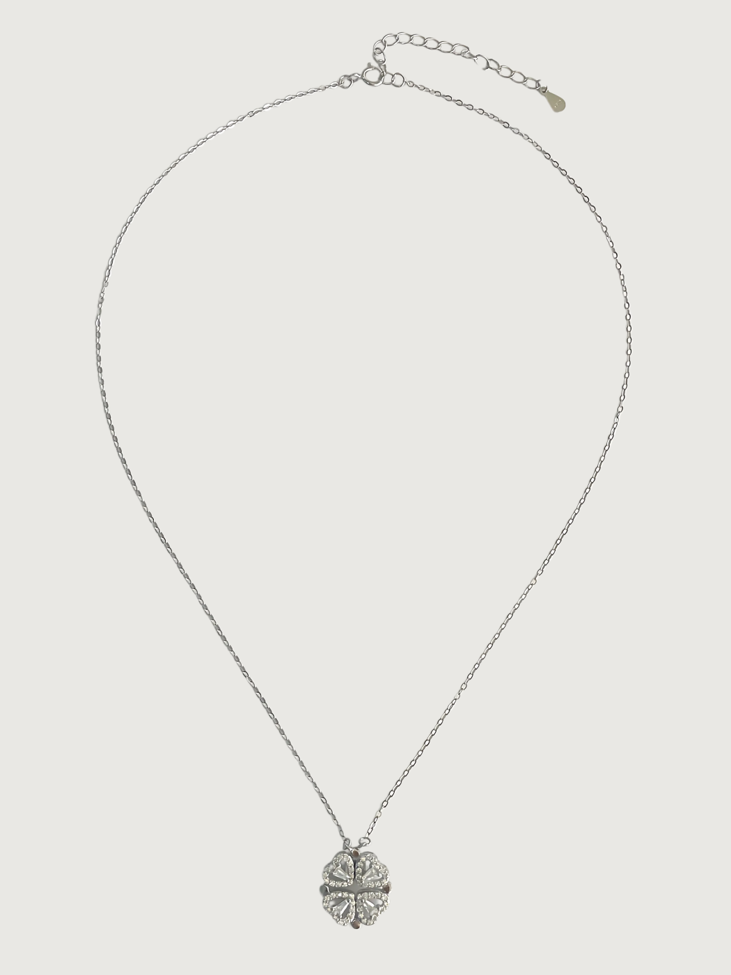 cara heart clover necklace