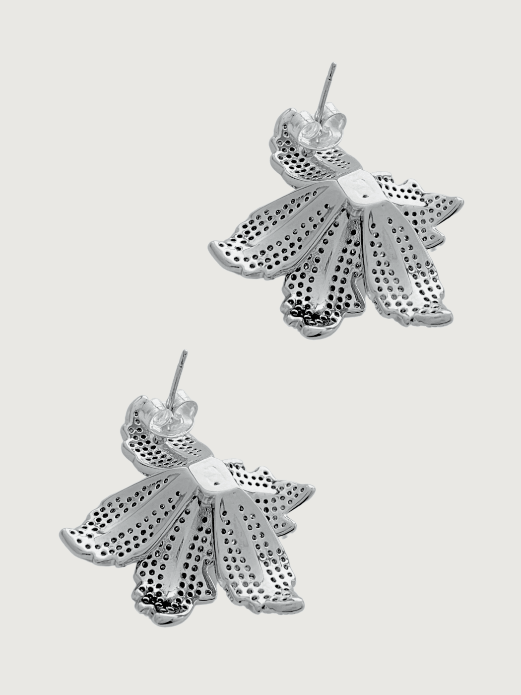 orchid bloom earrings