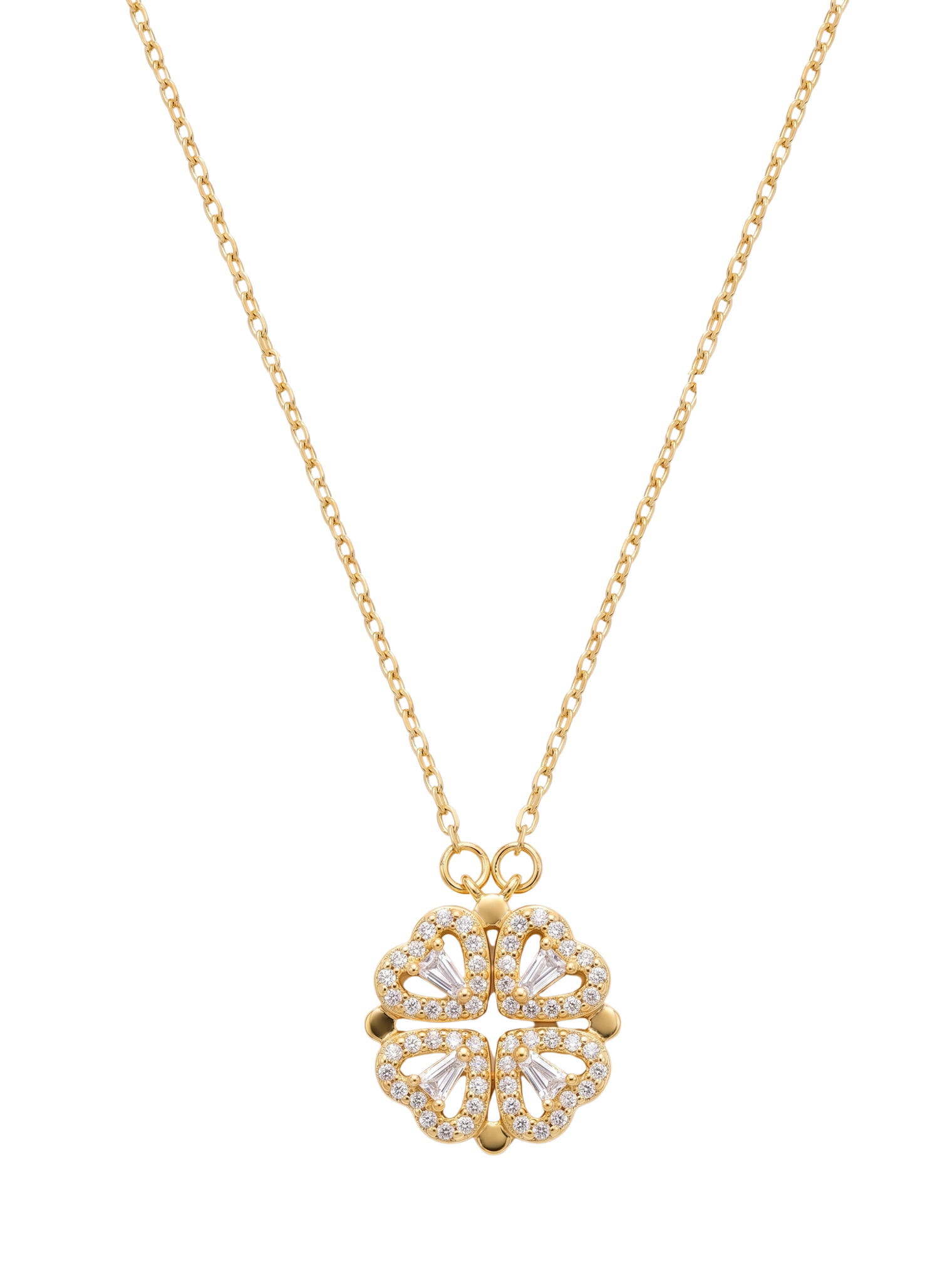 Cara Heart Clover Necklace