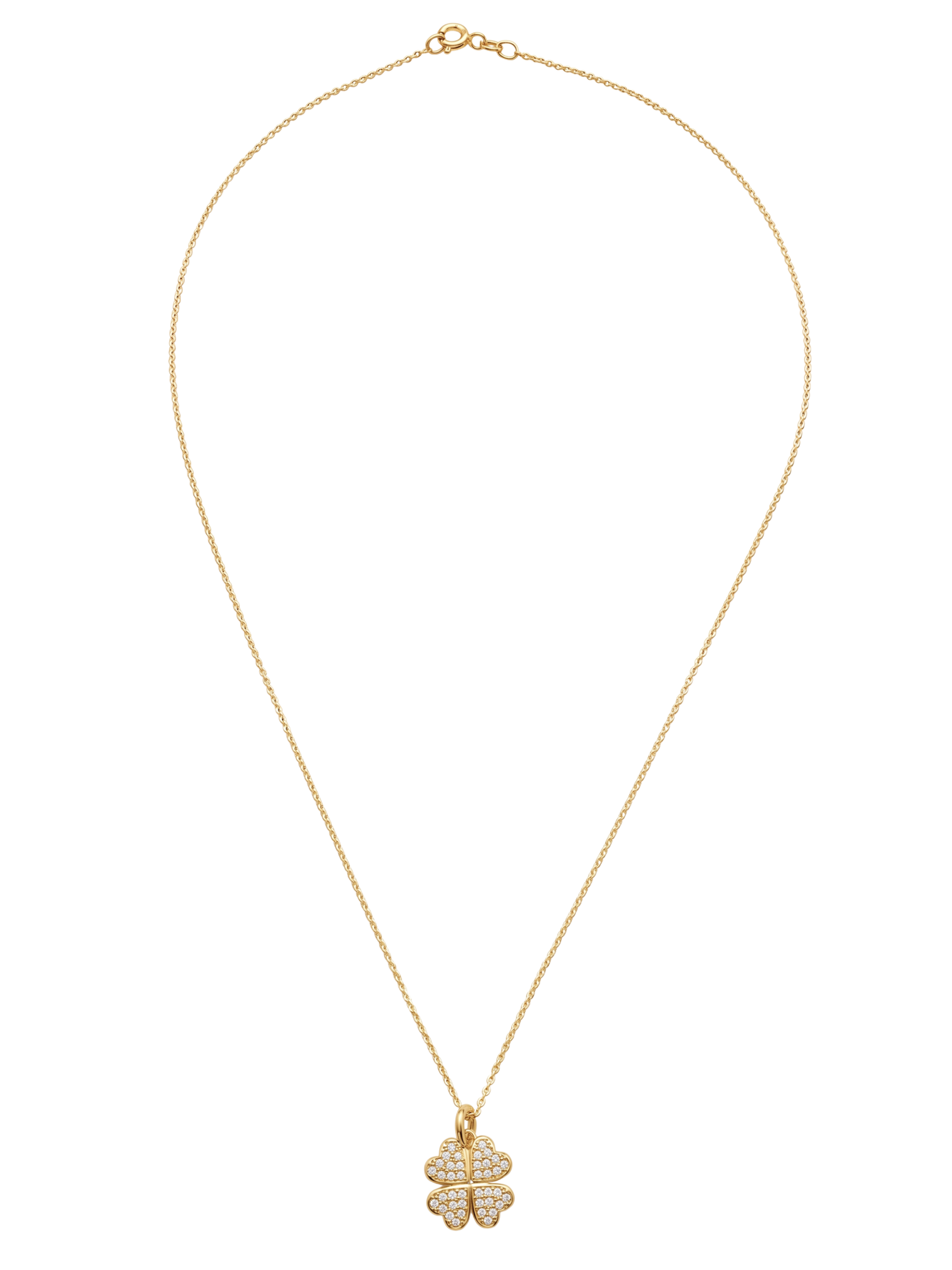 cara clover pendant necklace set