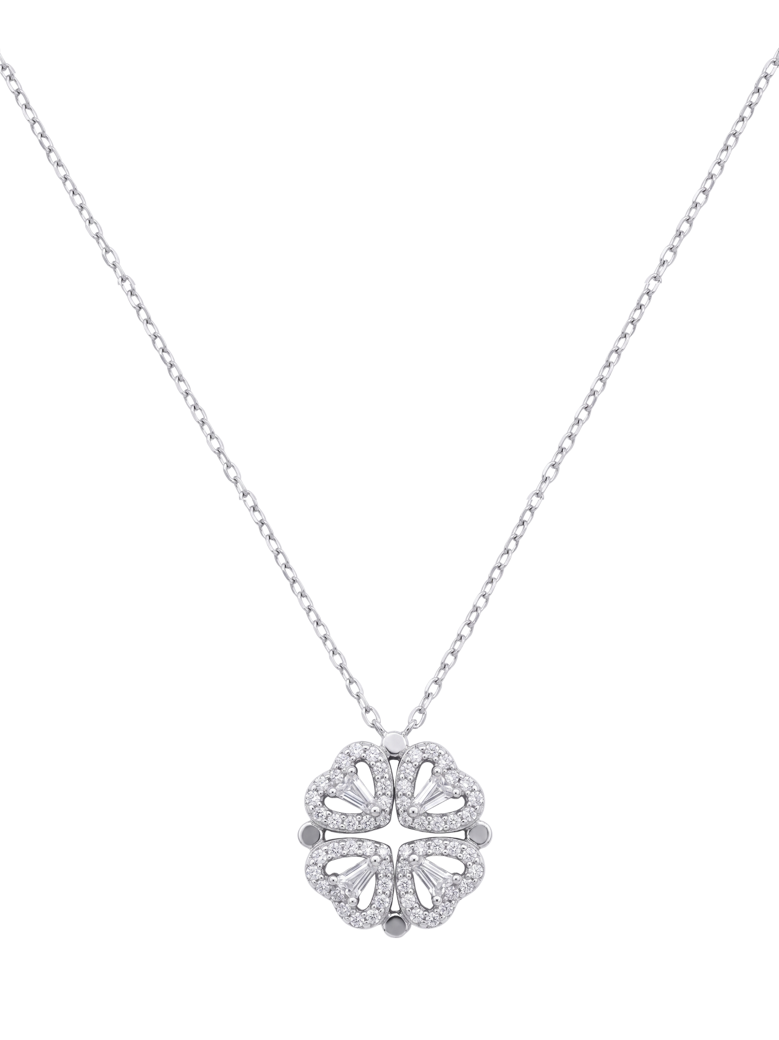 Cara Heart Clover Necklace