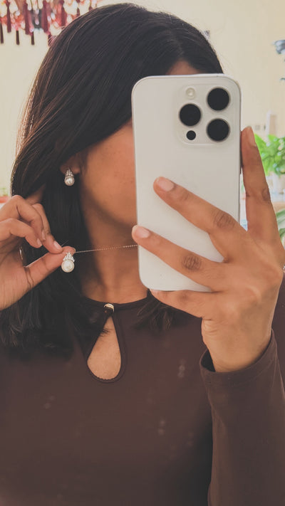 Eleanor Pearl Drop Pendant Set 1