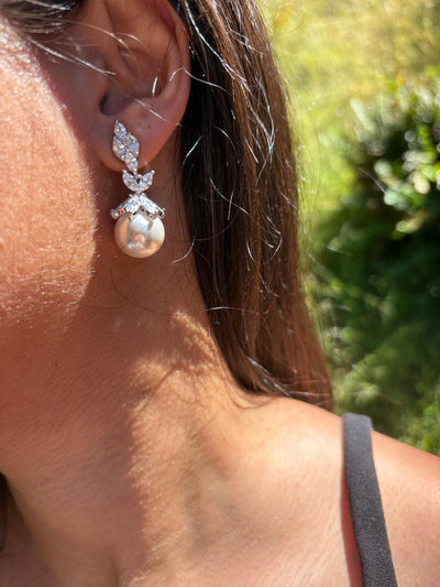 Rania Pearl Dangle Earrings 1