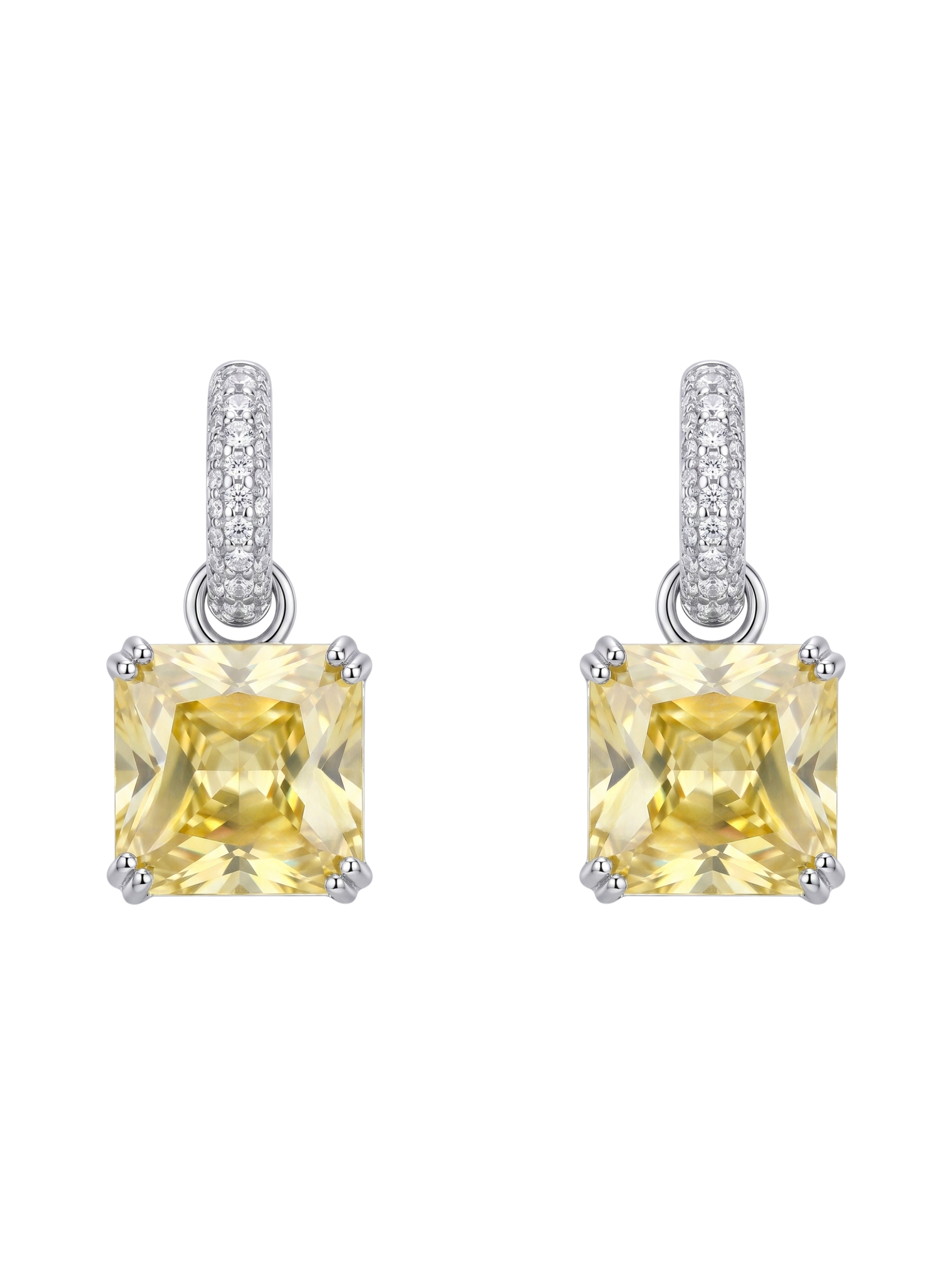 Valery Drop Huggie Hoop Earrings