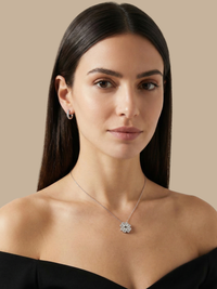 cara heart clover necklace