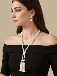 ellara pearl dangle earrings