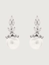 rania pearl dangle earrings