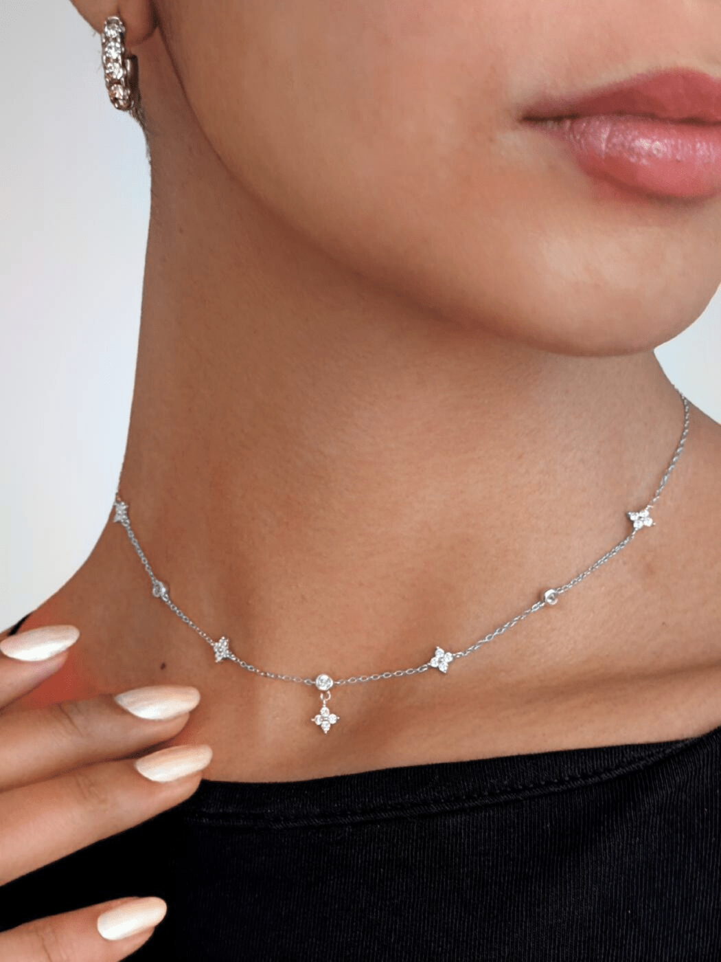 irene star charm necklace