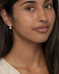 Bianca Pearl Huggie Hoop Earrings