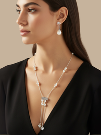 perlina pearl dangle earrings