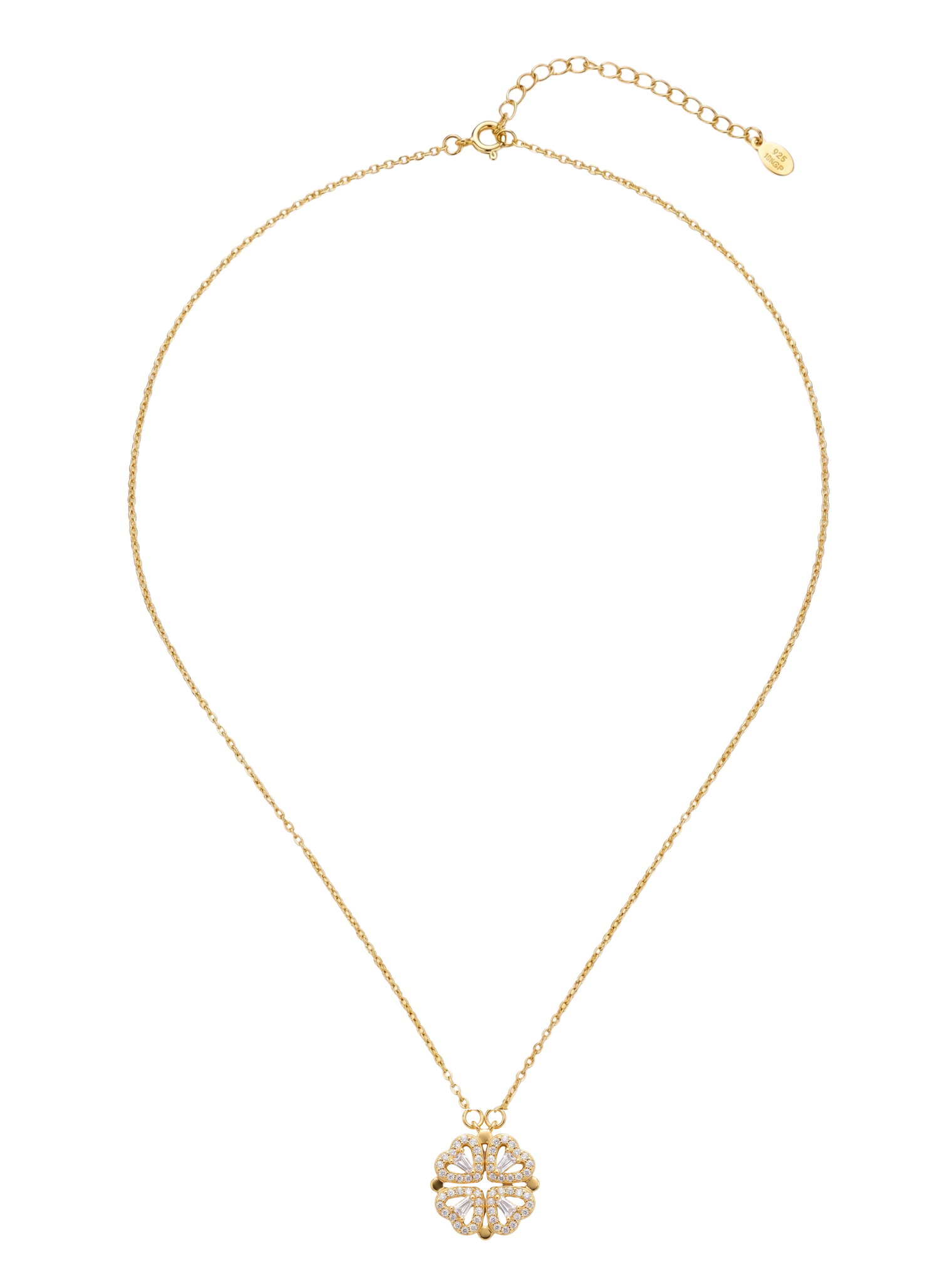 Cara Heart Clover Necklace