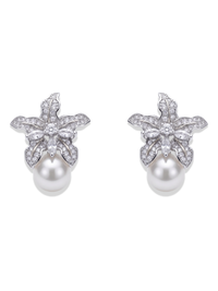 cattleya pearl earrings