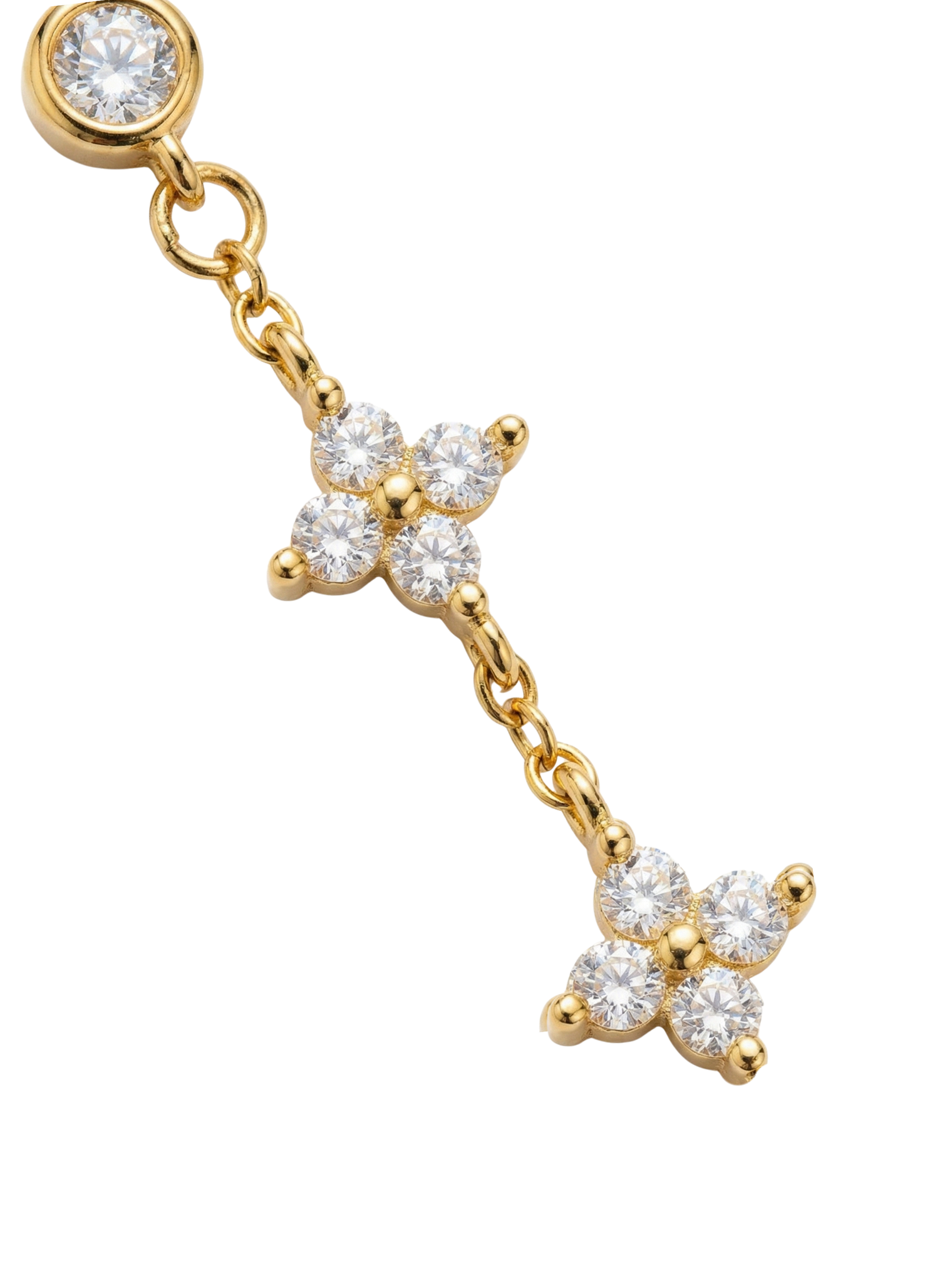 Irene Star Charm Dangle Earrings
