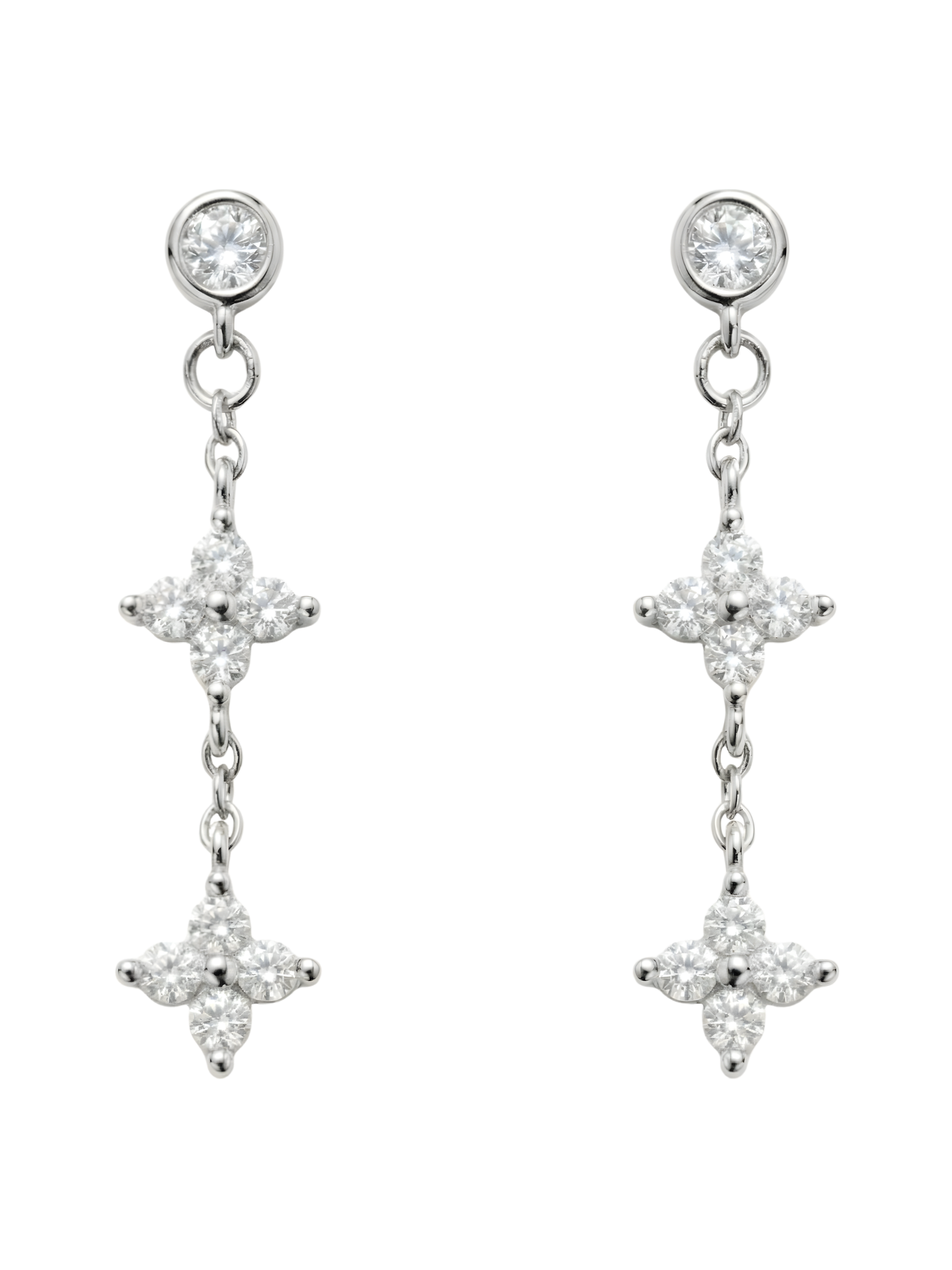 Irene Star Charm Dangle Earrings