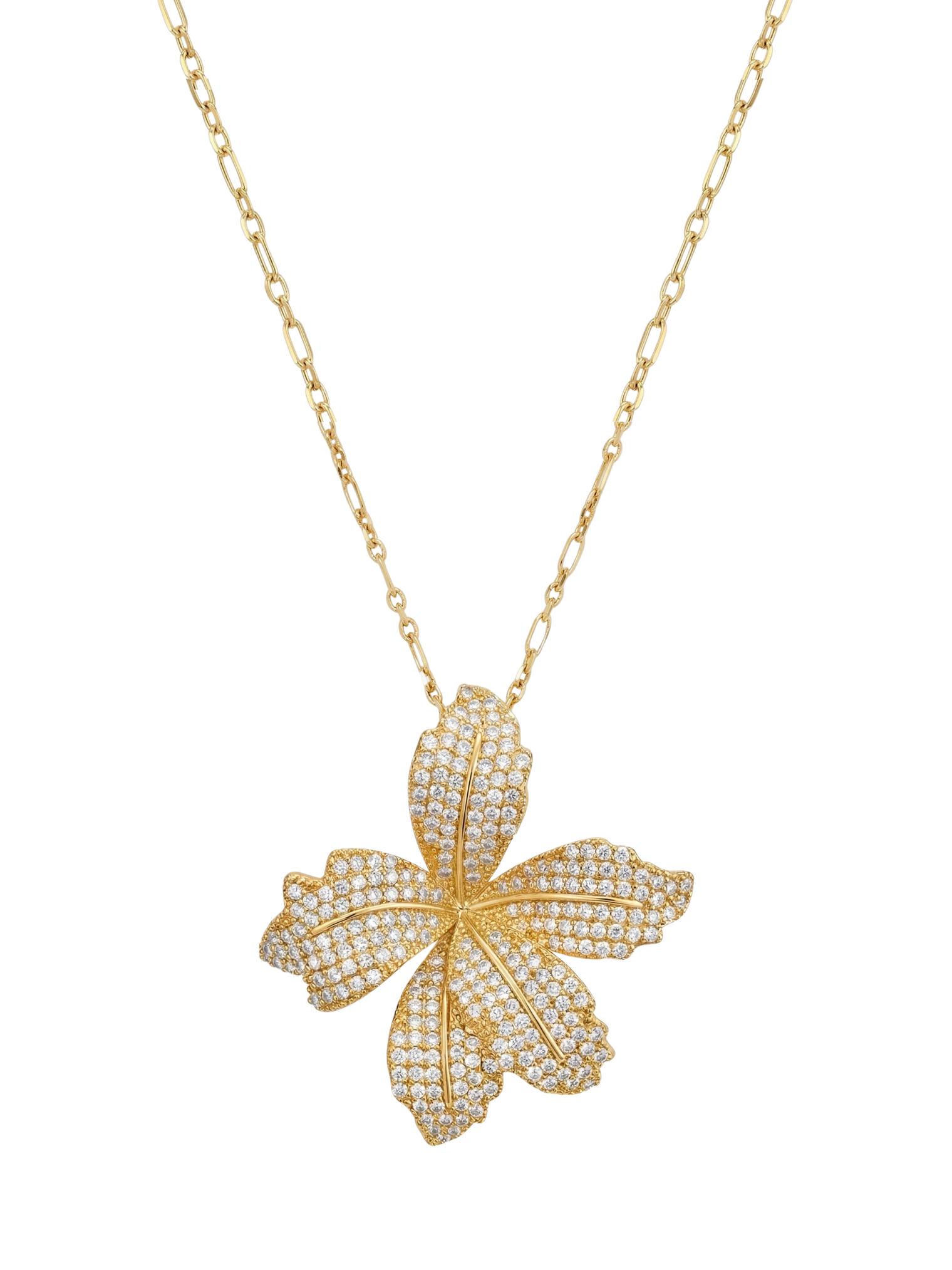 orchid bloom necklace