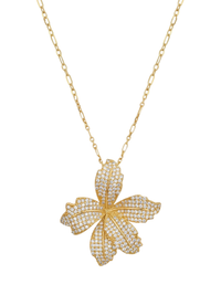 orchid bloom necklace