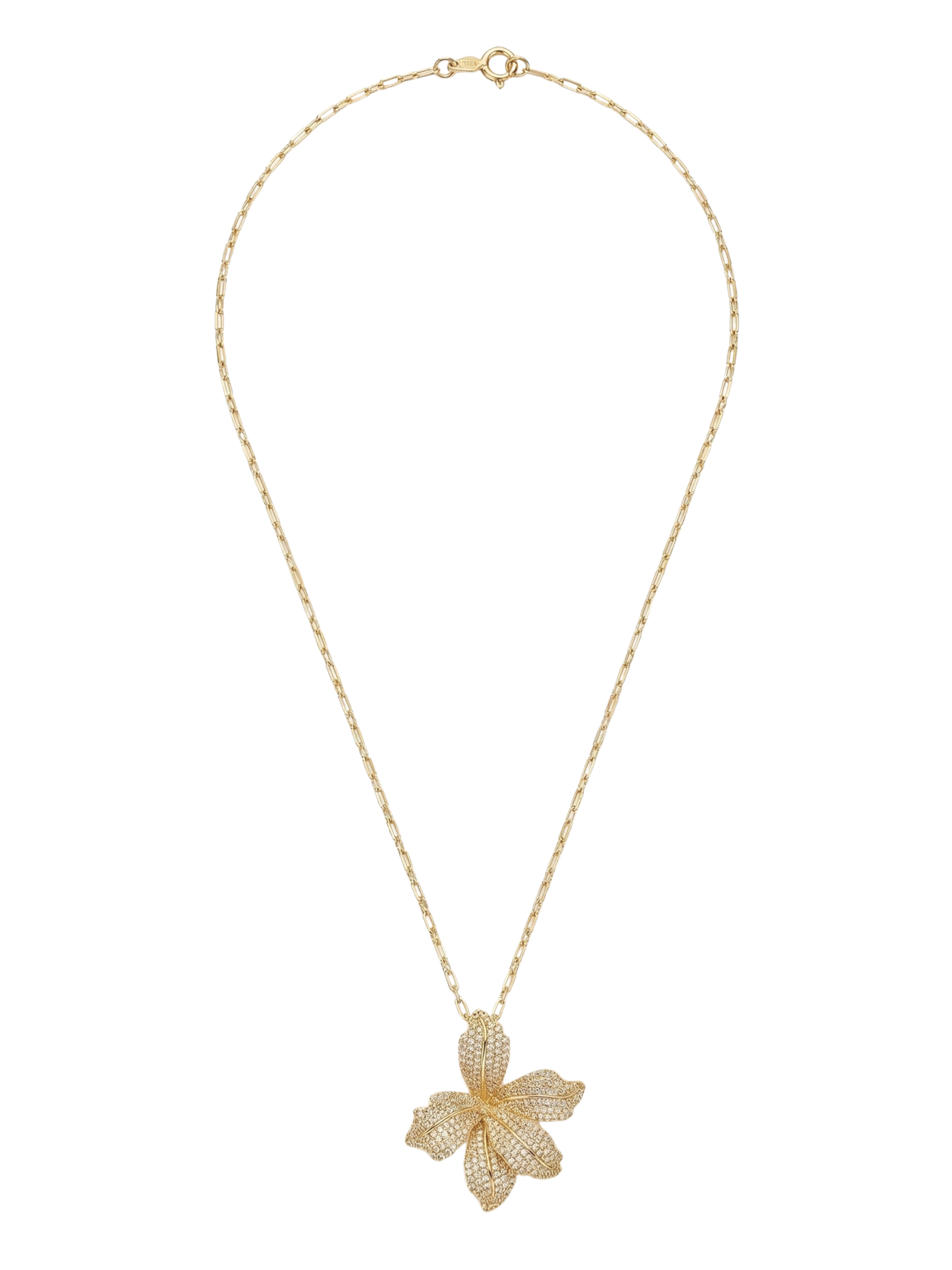 orchid bloom necklace