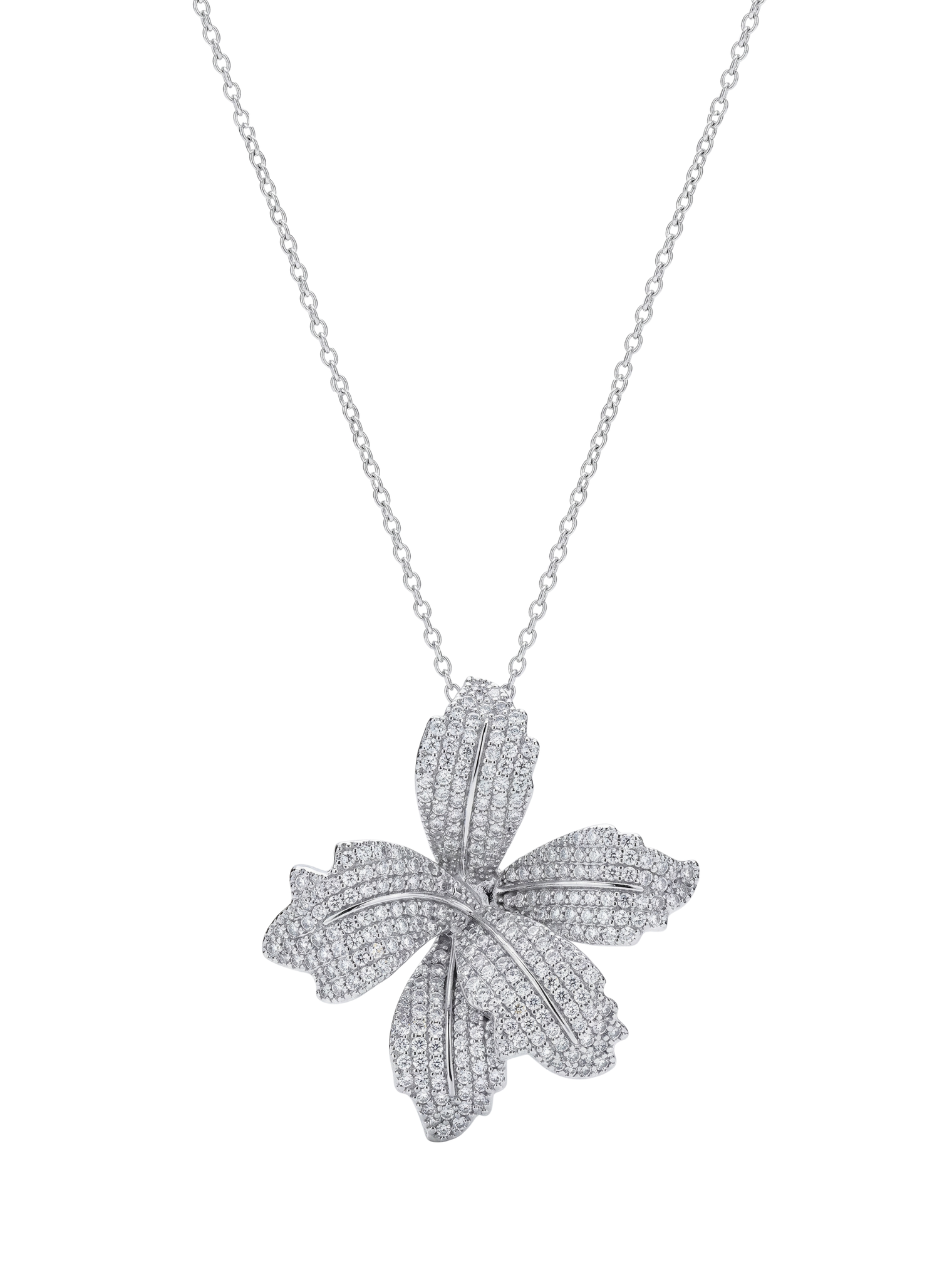 orchid bloom necklace