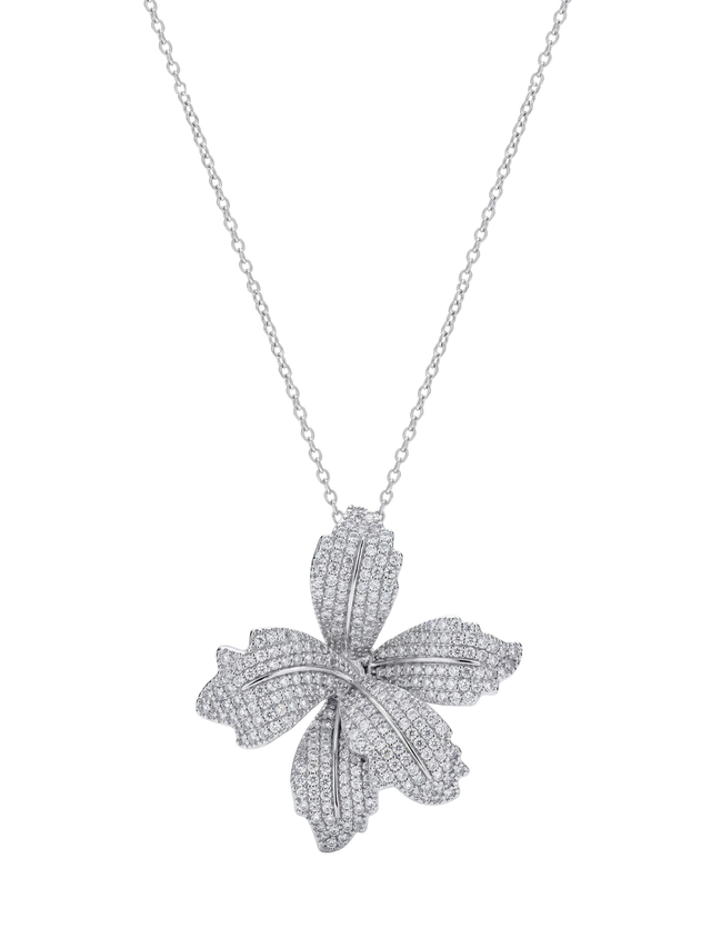 orchid bloom necklace