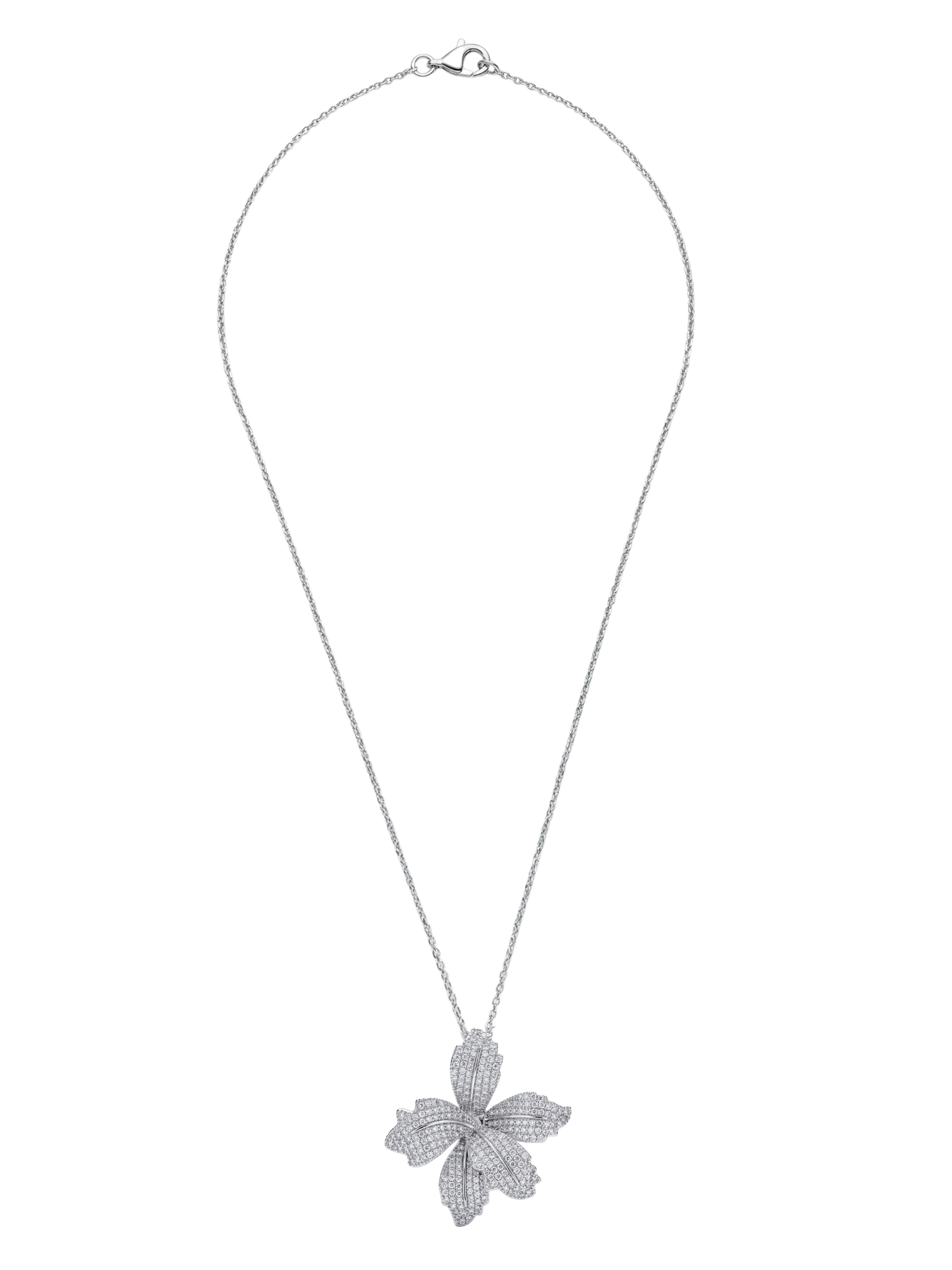 orchid bloom necklace