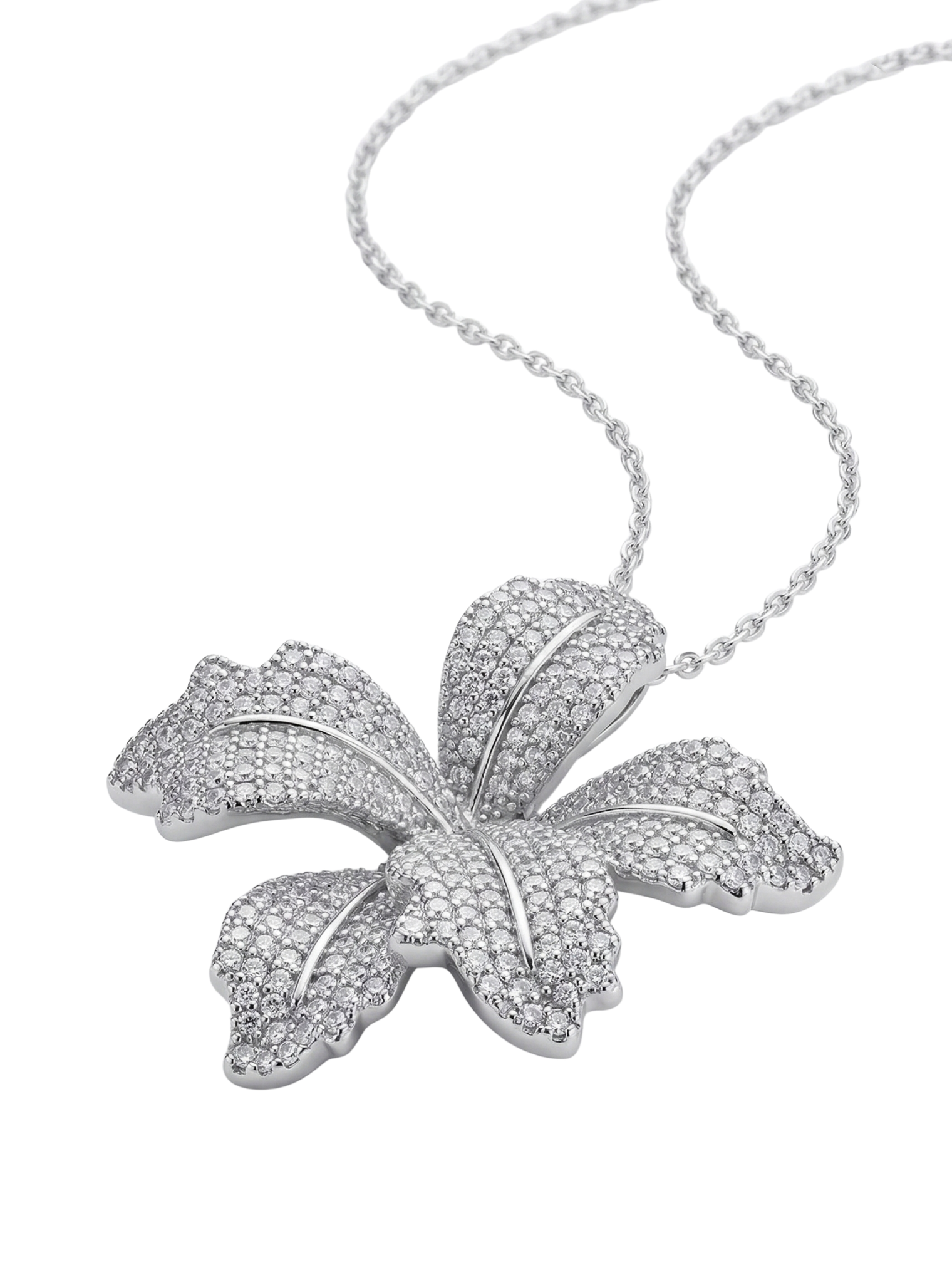 orchid bloom necklace