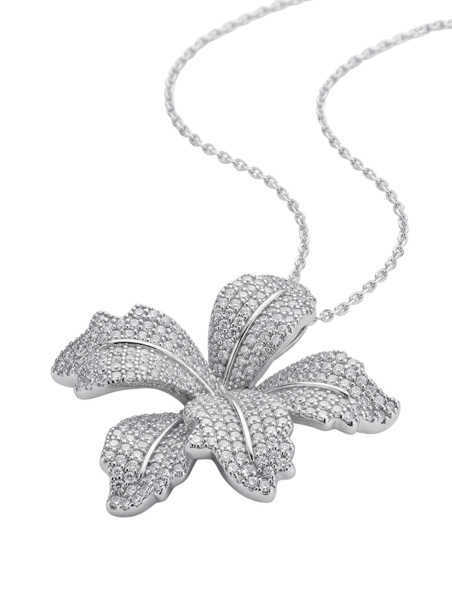 orchid bloom necklace