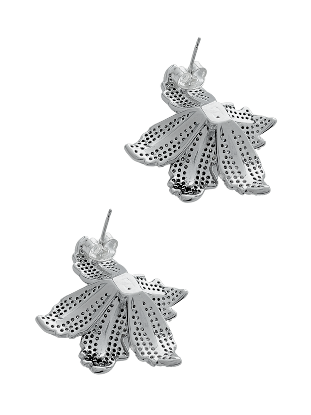 orchid bloom earrings