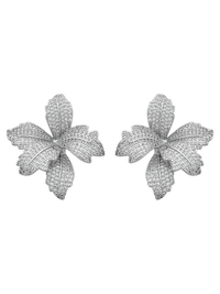 orchid bloom earrings