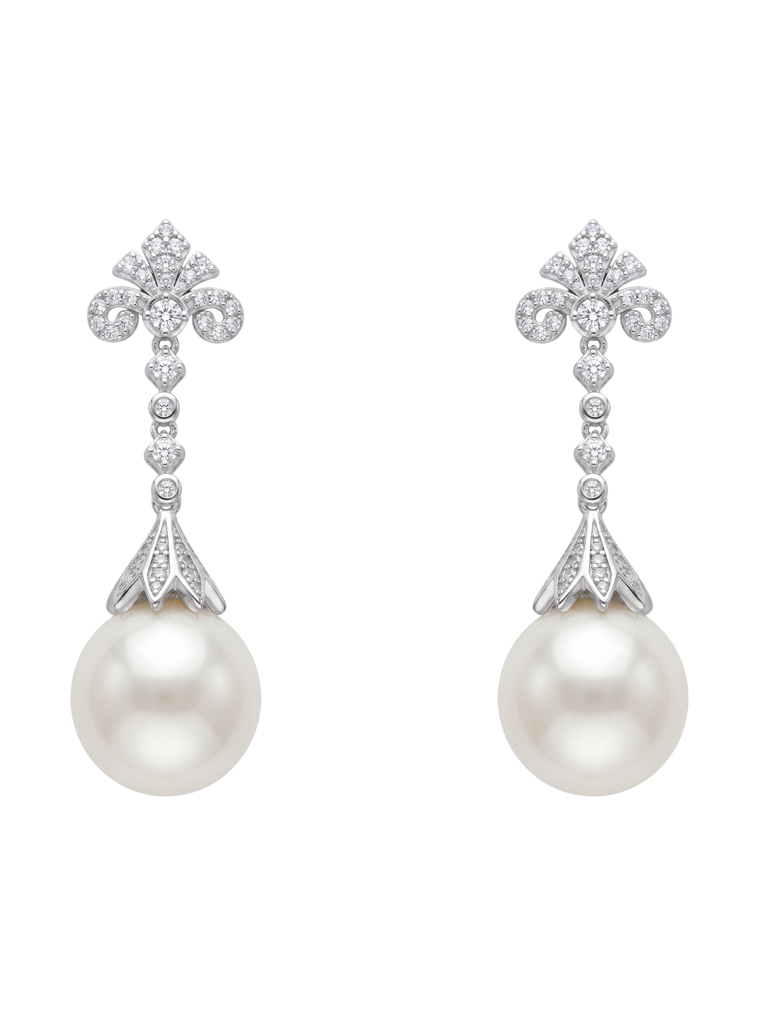 perlina pearl dangle earrings