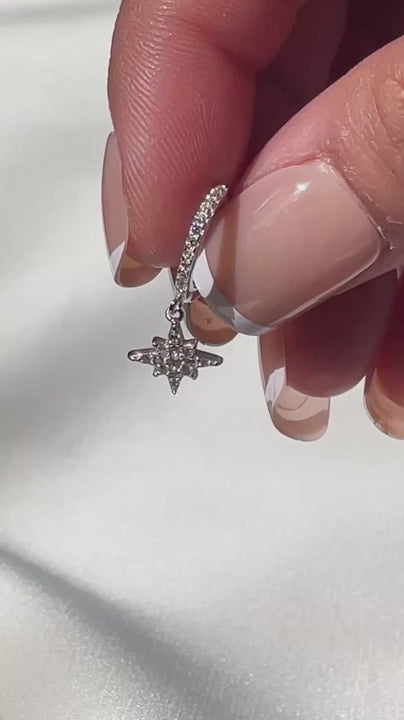 Stella Crescent & Star Earrings