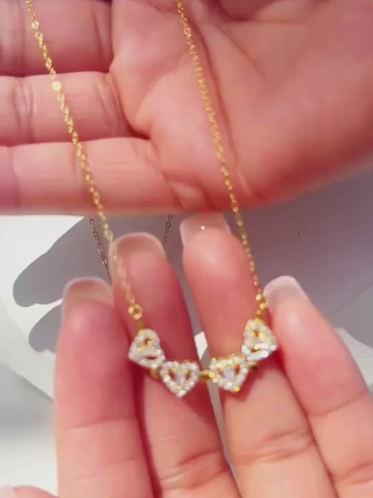 Cara Heart Clover Necklace
