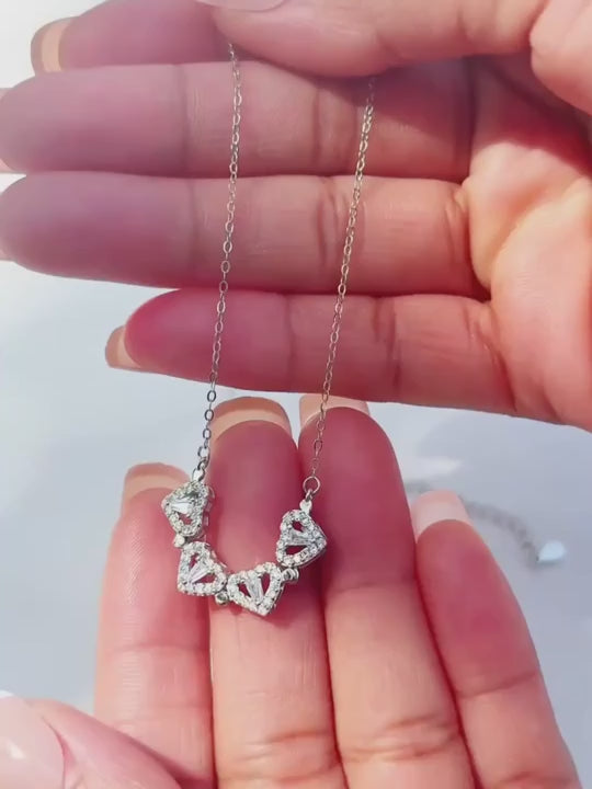 Cara Heart Clover Necklace