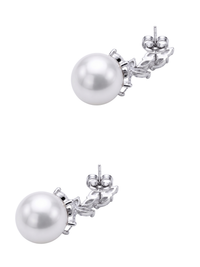 rania pearl dangle earrings