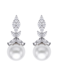 rania pearl dangle earrings