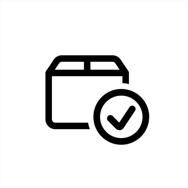 Shipping Protection by Route icon, a parcel with a checkmark for coverage against lost, stolen or damaged orders