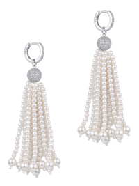 Selina Pearl Tassel Earrings