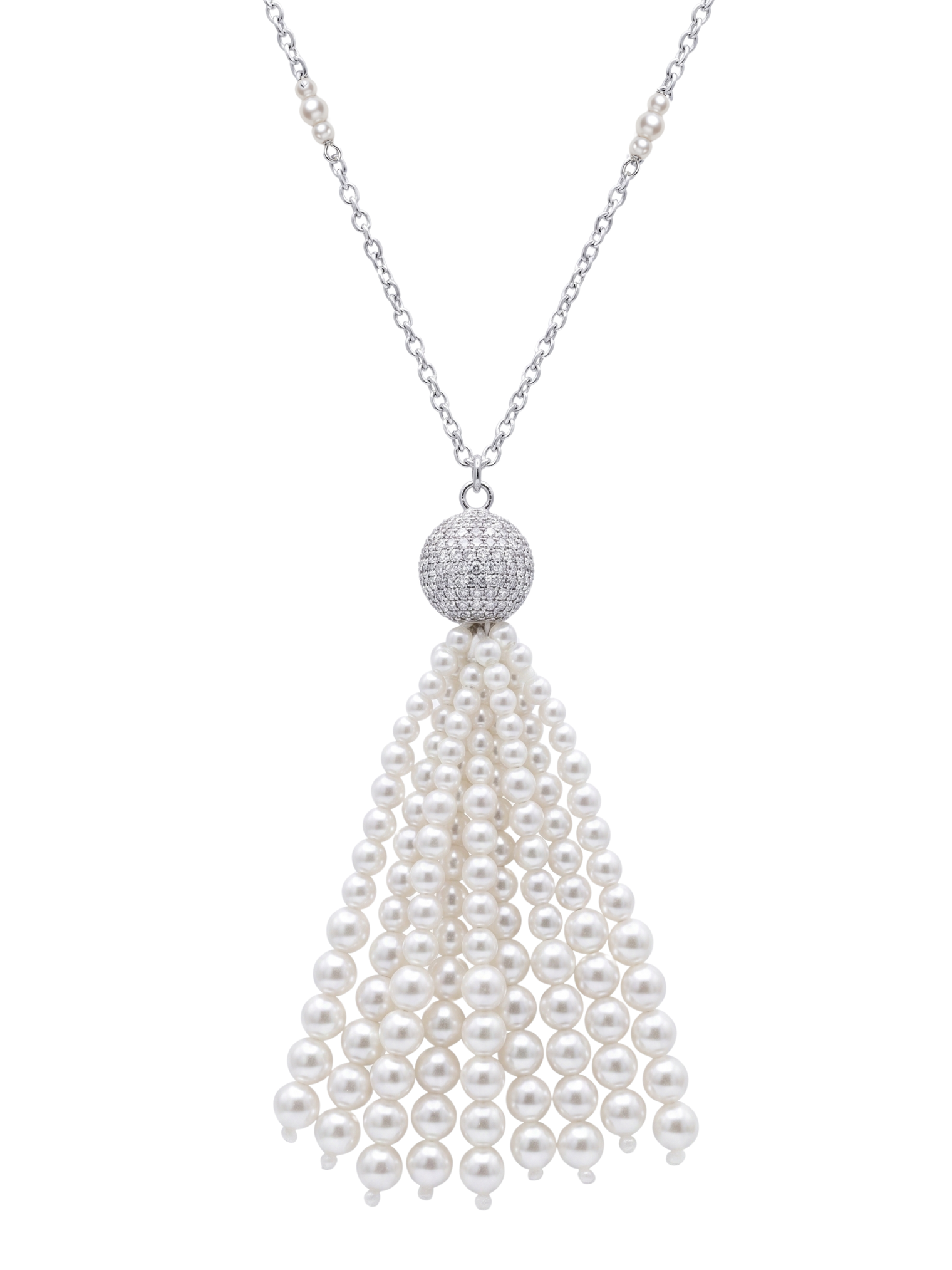 Selina Pearl Tassel Necklace