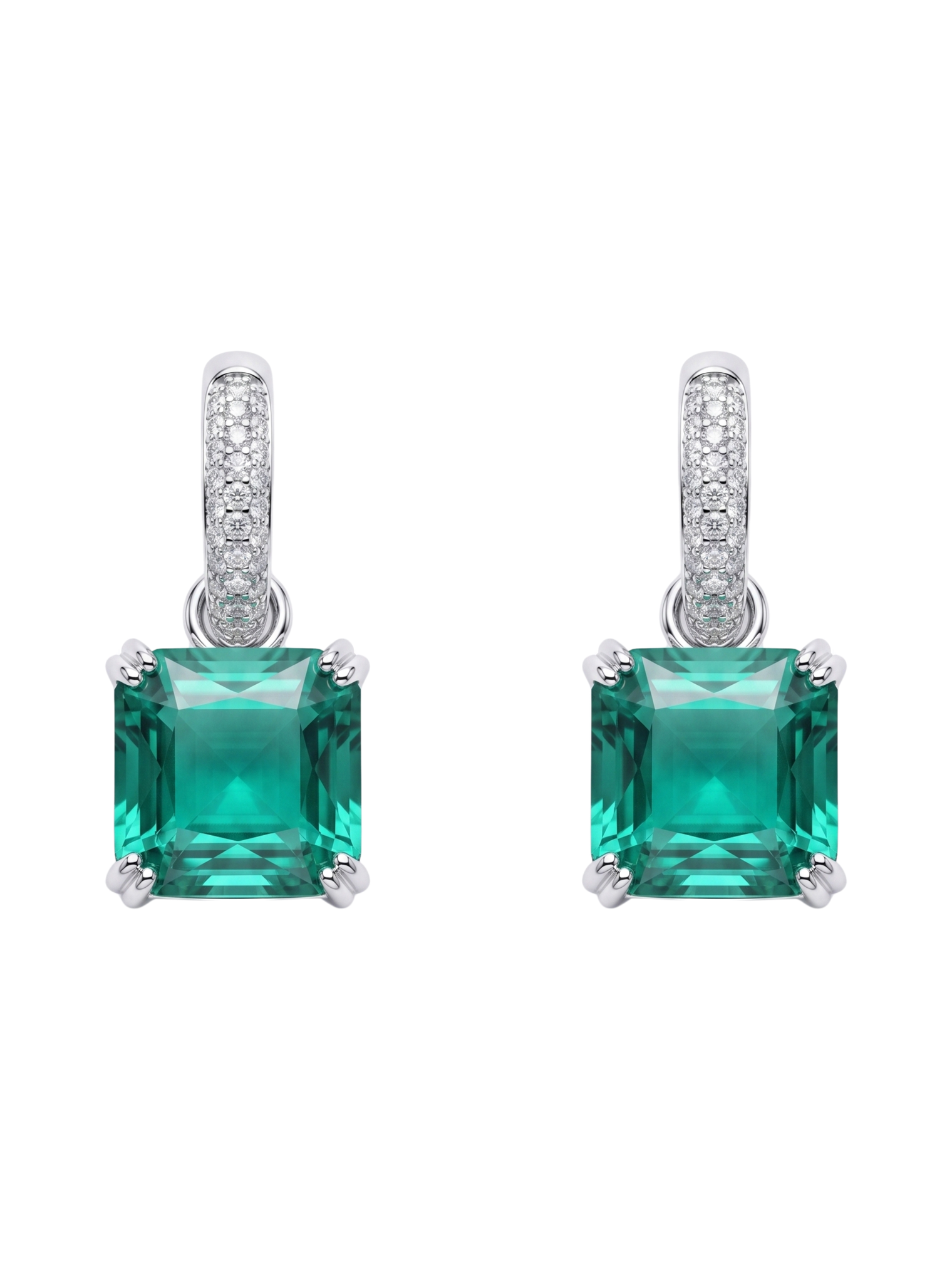 Valery Drop Huggie Hoop Earrings