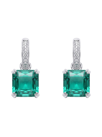 Valery Drop Huggie Hoop Earrings