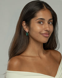 Valery Drop Huggie Hoop Earrings
