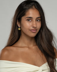 Valery Drop Huggie Hoop Earrings