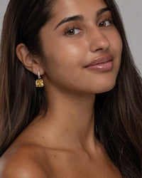 Valery Drop Huggie Hoop Earrings