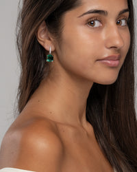 Valery Drop Huggie Hoop Earrings